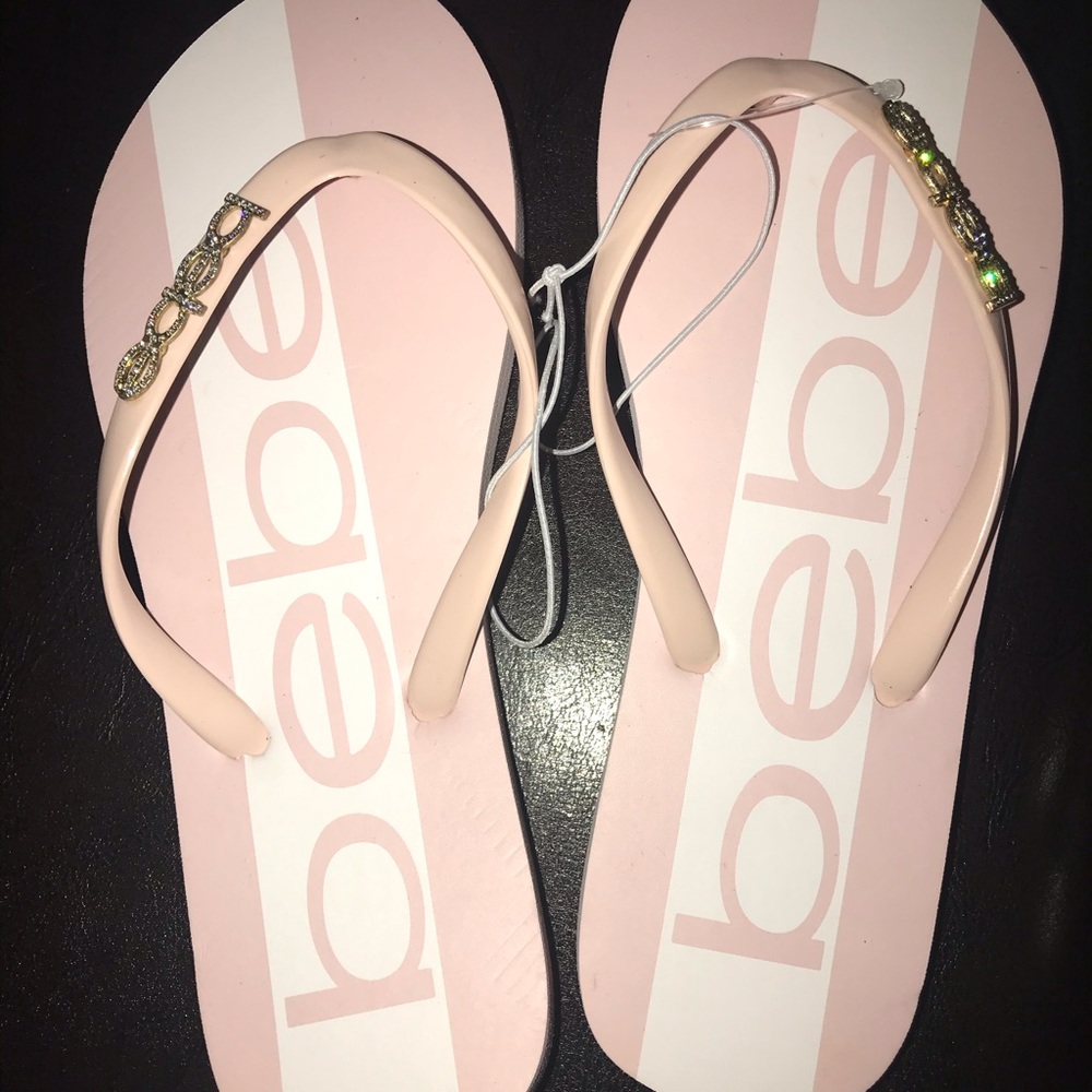 Bebe flip flops
